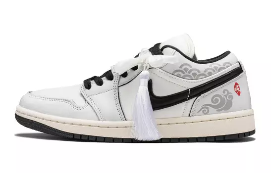 Баскетбольные кроссовки Air 1 Vintage женские с низким верхом, черный/серый Jordan