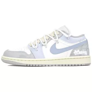 Баскетбольные кроссовки Air 1 Vintage женские с низким верхом, синий/серый Jordan