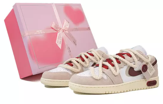 Баскетбольные кроссовки Air 1 Vintage женские с низким верхом белого цвета Jordan, розовый