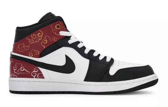 Баскетбольные кроссовки Air 1 Vintage женские с высоким верхом, белый/черный Jordan