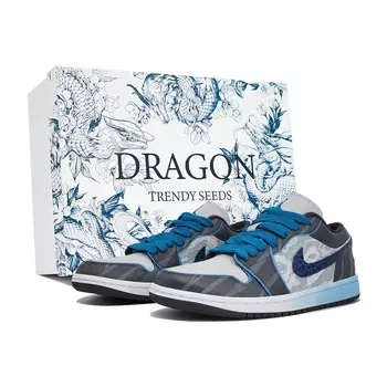 Баскетбольные кроссовки Air 1 Vintage женские с низким верхом серый/черный Jordan