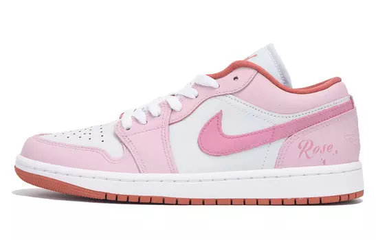 Баскетбольные кроссовки Air 1 Vintage женские с низким верхом розового цвета Jordan, цвет Bright Pink