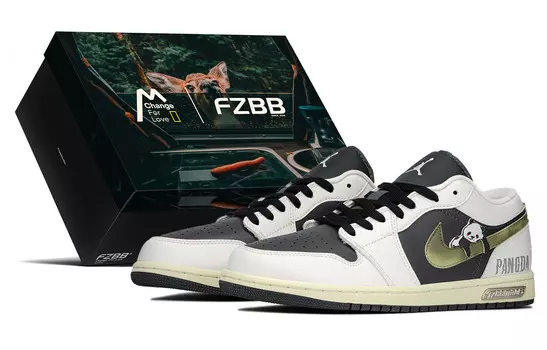 Баскетбольные кроссовки Air 1 Vintage женские с низким верхом, черный/белый Jordan