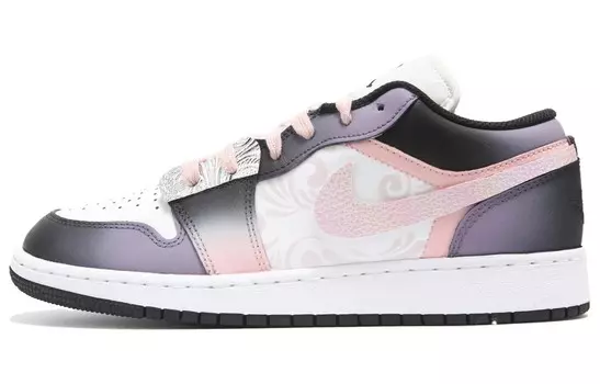 Баскетбольные кроссовки Air 1 Vintage женские с низким верхом, черный/фиолетовый Jordan