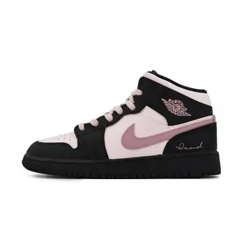 Баскетбольные кроссовки Air 1 Vintage женские, среднего размера, черный/розовый Jordan