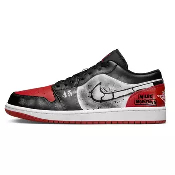 Баскетбольные кроссовки Air 1 Vintage женские с низким верхом, черный/красный Jordan