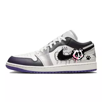 Баскетбольные кроссовки Air 1 Vintage женские с низким верхом фиолетовый/белый Jordan