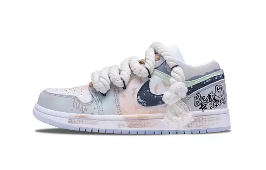 Баскетбольные кроссовки Air 1 Vintage женские с низким верхом серый Jordan