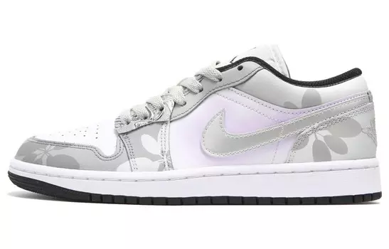 Баскетбольные кроссовки Air 1 Vintage женские с низким верхом серо-белый Jordan