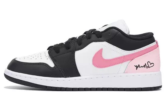 Баскетбольные кроссовки Air 1 Vintage женские с низким верхом, черный/розовый Jordan