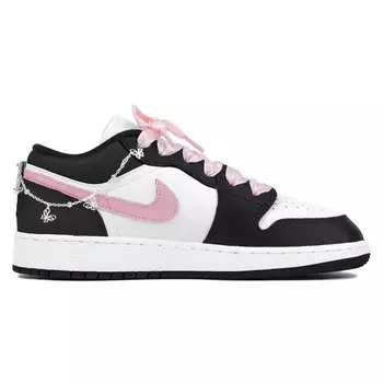 Баскетбольные кроссовки Air 1 Vintage женские с низким верхом, черный/розовый Jordan