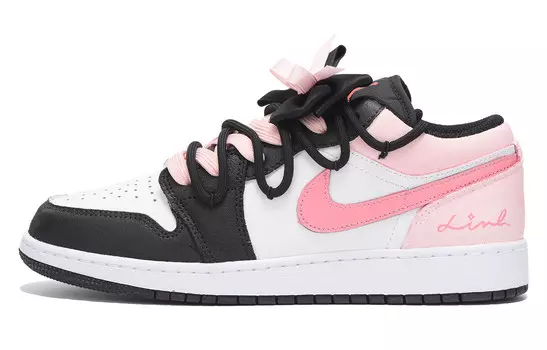 Баскетбольные кроссовки Air 1 Vintage женские с низким верхом розового цвета Jordan, розовый