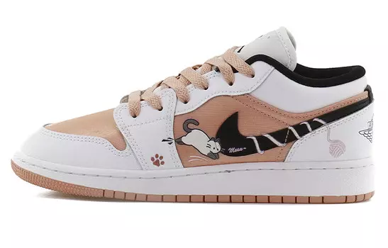 Баскетбольные кроссовки Air 1 Vintage женские, среднего размера, розовый Jordan, розовый