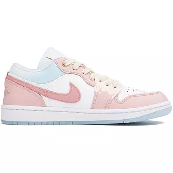Баскетбольные кроссовки Air 1 Vintage женские с низким верхом, белый / розовый Jordan