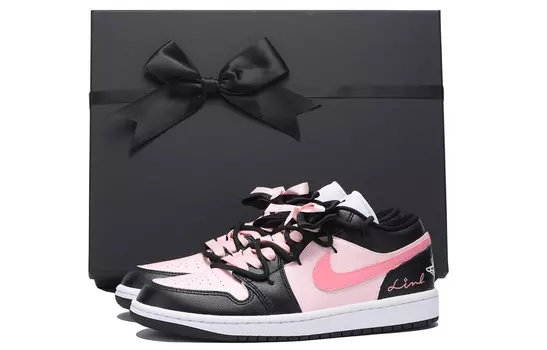 Баскетбольные кроссовки Air 1 Vintage женские с низким верхом розового цвета Jordan, розовый