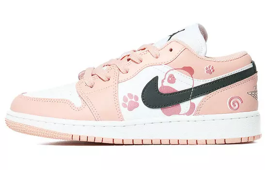 Баскетбольные кроссовки Air 1 Vintage женские с низким верхом, белый, розовый Jordan