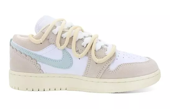 Баскетбольные кроссовки Air 1 Vintage женские с низким верхом розовый/белый Jordan