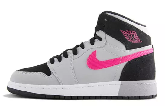 Баскетбольные кроссовки Air 1 Vintage женские с высоким верхом, черные/пудровые Jordan