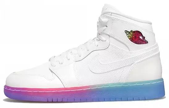 Баскетбольные кроссовки Air 1 Vintage женские с высоким верхом белого цвета Jordan