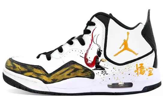 Баскетбольные кроссовки Air 3 Vintage Men Mid-Top Black/White/Red Jordan