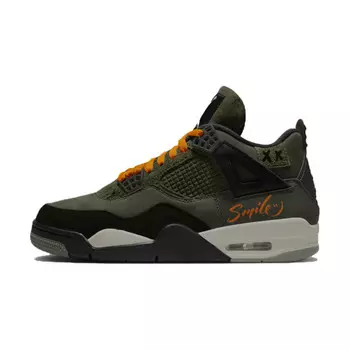 Баскетбольные кроссовки Air 4 Vintage Men Mid-Top Black/Green/Orange Jordan