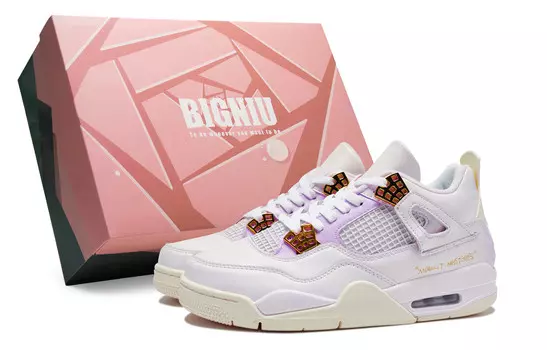 Баскетбольные кроссовки Air 4 Vintage женские, среднего размера, фиолетовый Jordan