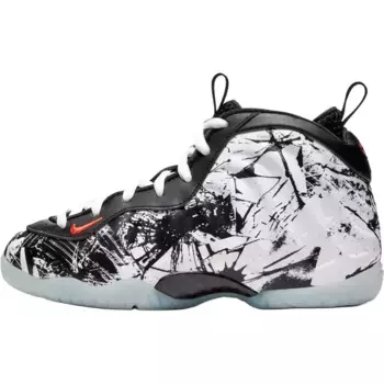 Баскетбольные кроссовки Air Foamposite One Kids для детей Nike, черный/белый