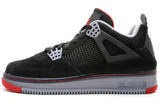 Баскетбольные кроссовки Air Fusion 4 Vintage Men Low-top Black/Seree/Red Jordan