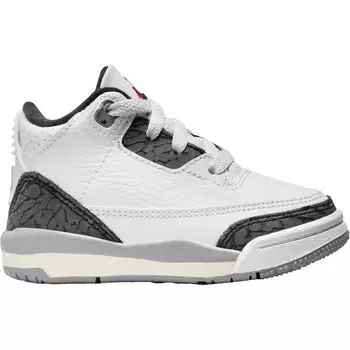 Баскетбольные кроссовки Air Jordan 3 Retro TD белый цемент, цвет Gipfel Wei/Feuerrot/Zement Grau/Schwarz
