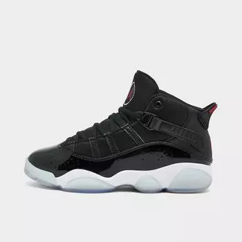Баскетбольные кроссовки Air Jordan 6 Rings для маленьких детей, черный