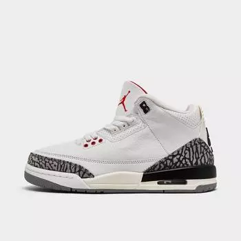 Баскетбольные кроссовки Air Jordan Retro 3 для больших детей, белый