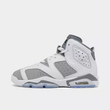 Баскетбольные кроссовки Air Jordan Retro 6 для больших детей, серый