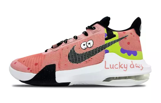 Баскетбольные кроссовки Air Max Impact 3 мужские с низким верхом белые/розовые/черные Nike