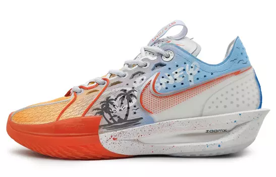 Баскетбольные кроссовки Air Zoom G.T. Cut 3 Basketball Shoes Unisex Low-top Orange/White Nike