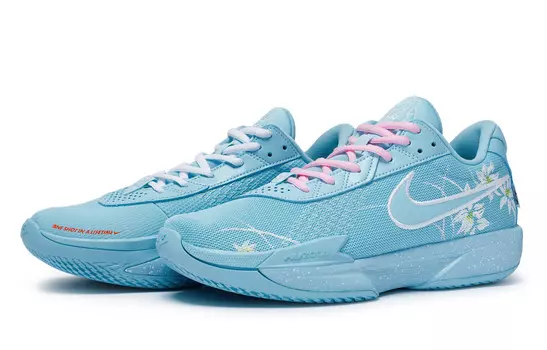 Баскетбольные кроссовки Air Zoom GT Cut Academy унисекс с низким верхом, белые/розовые Nike