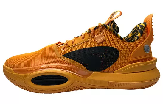 Баскетбольные кроссовки All City 10 мужские с низким верхом, черные/желтые Lining