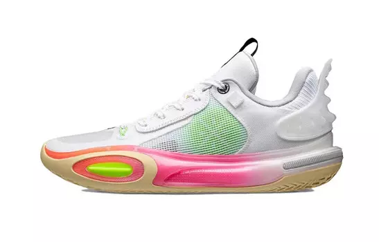 Баскетбольные кроссовки All City 11 мужские с низким верхом белого цвета Lining