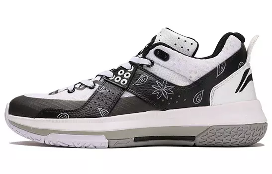 Баскетбольные кроссовки All City 5 мужские с низким верхом, черные/белые Lining