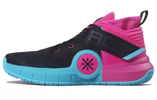 Баскетбольные кроссовки All City 7 для мужчин, среднего размера, черные/пудровые Lining