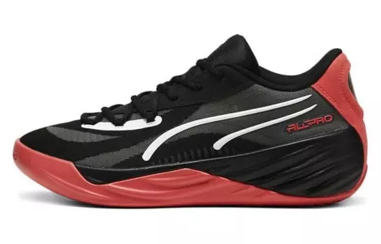 Баскетбольные кроссовки All-Pro Nitro Basketball Shoes Unisex Low-top Black/Red/White Puma