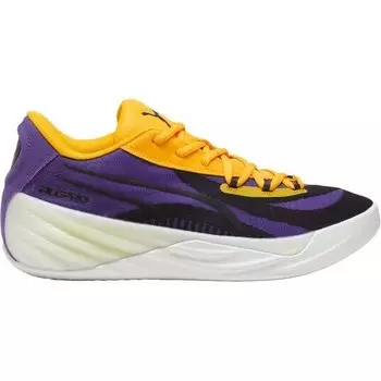 Баскетбольные кроссовки All-Pro Нитро Puma, цвет Puma White-Yellow Sizzle-Team Violet