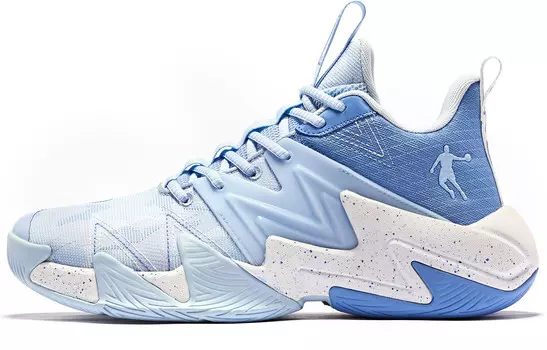 Баскетбольные кроссовки Armored Basketball Shoes Men Mid-Top Blue Qiaodan