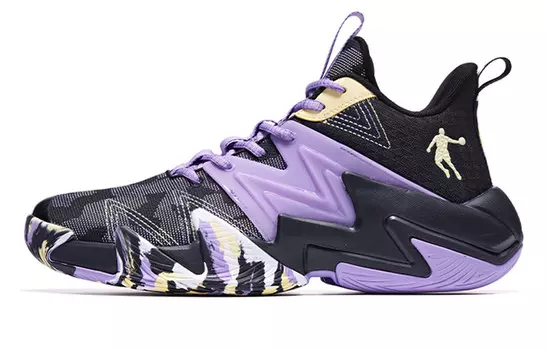 Баскетбольные кроссовки Armored мужские среднего размера фиолетовые Qiaodan