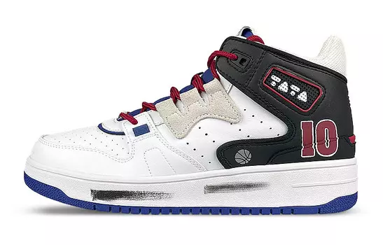 Баскетбольные кроссовки Attack Vintage Men High-top White/Black/Red/Blue Lining