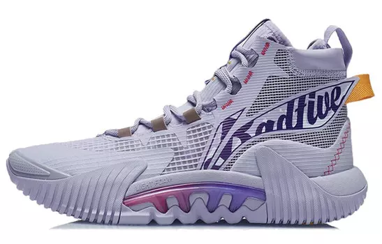 Баскетбольные кроссовки Badfive 2 мужские высокие светло-фиолетовые Lining
