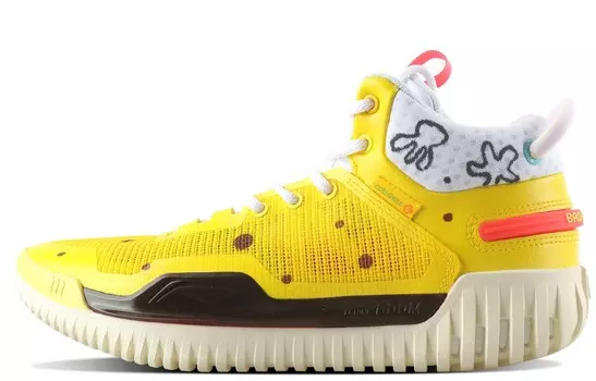 Баскетбольные кроссовки Badfive 3 мужские с низким верхом желтые Lining