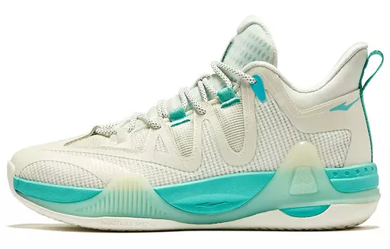 Баскетбольные кроссовки Basketball Shoes Men High-Top Acorn Buds, White Fairy Fruit Green Erke