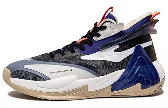 Баскетбольные кроссовки Basketball Shoes Men High-Top Positive Black/bluestone Blue/white Erke