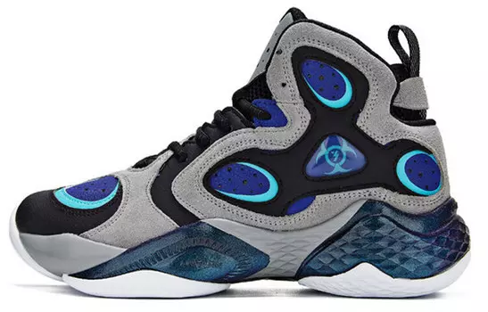 Баскетбольные кроссовки Basketball Shoes Men High-Top Gray/Blue 361°