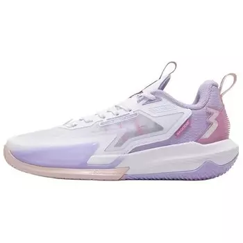 Баскетбольные кроссовки Basketball Shoes Men Low-Top 361 Degree White/digital Lavender 361°
